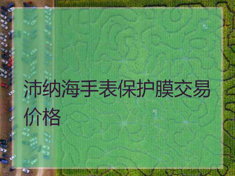 沛纳海手表保护膜交易价格