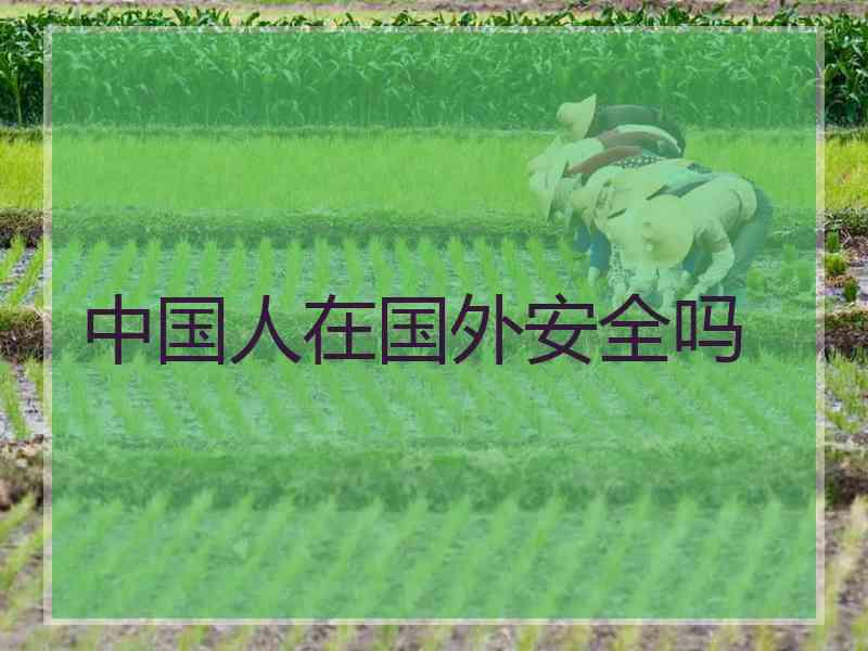中国人在国外安全吗