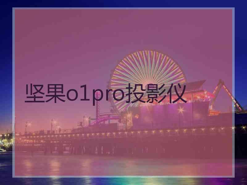 坚果o1pro投影仪
