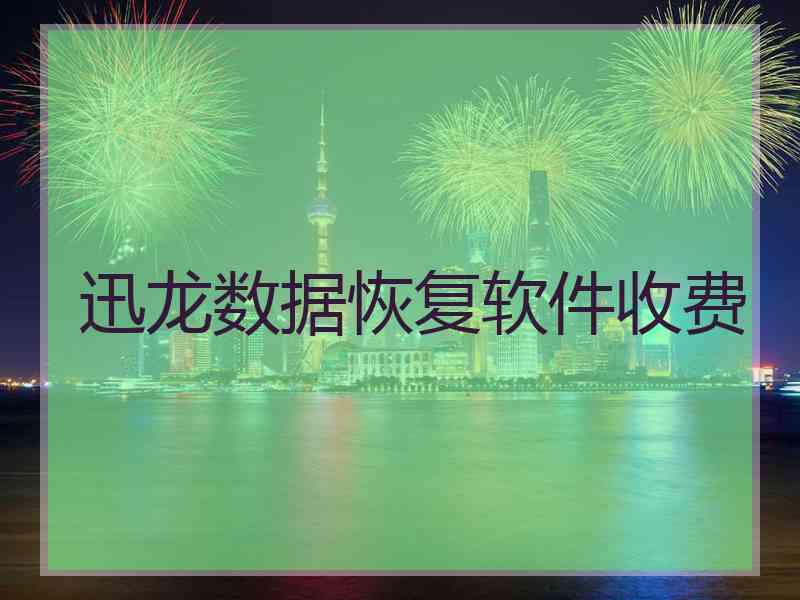 迅龙数据恢复软件收费