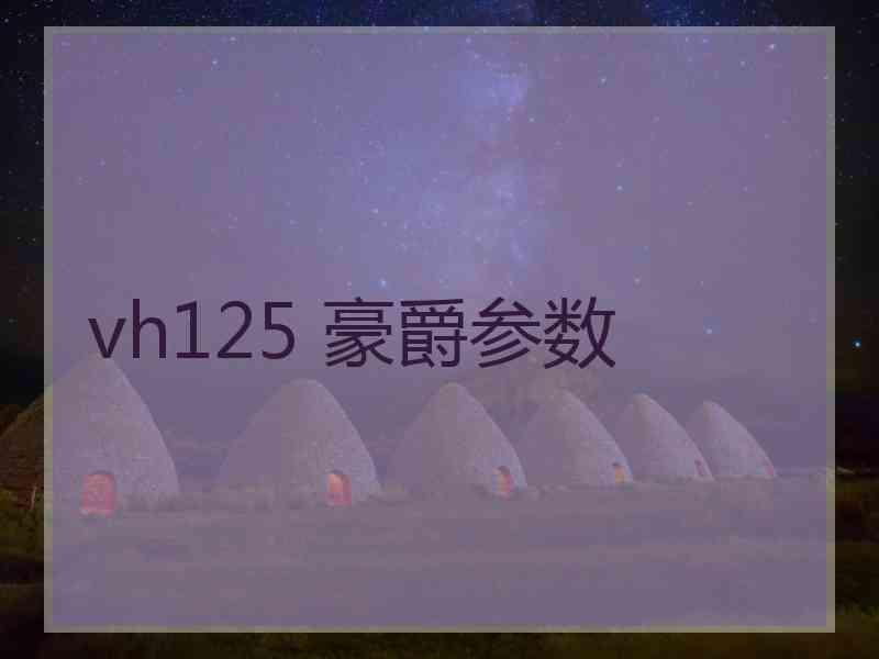 vh125 豪爵参数