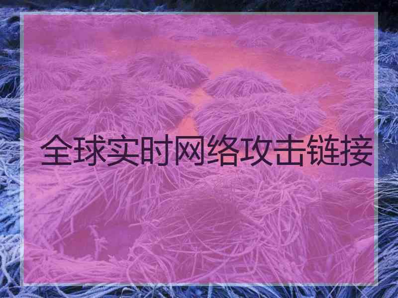 全球实时网络攻击链接