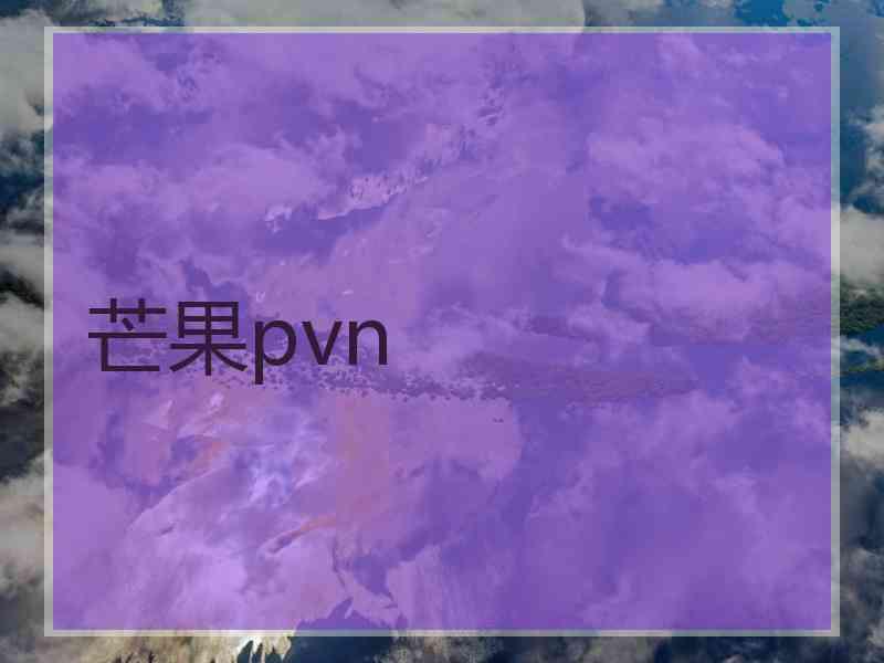 芒果pvn