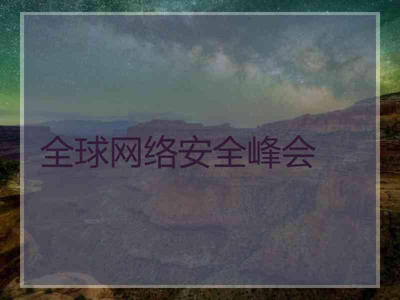 全球网络安全峰会