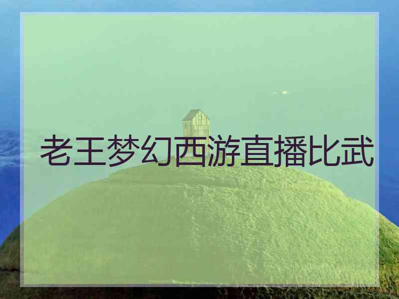 老王梦幻西游直播比武