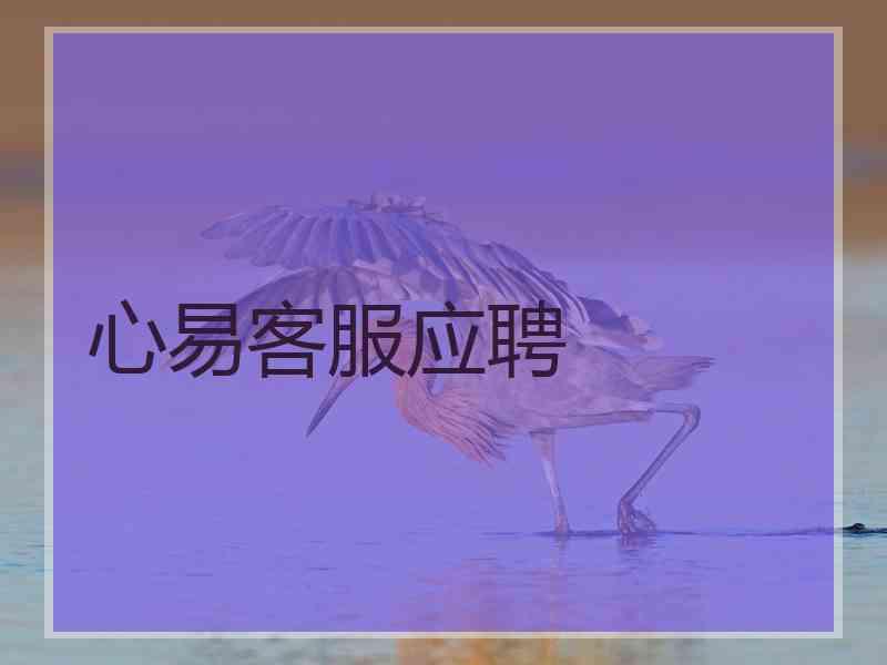 心易客服应聘