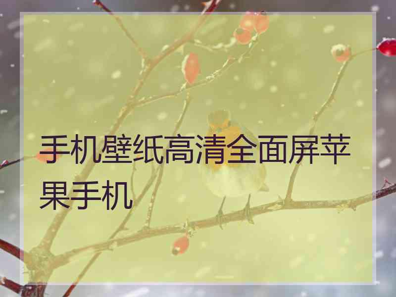 手机壁纸高清全面屏苹果手机