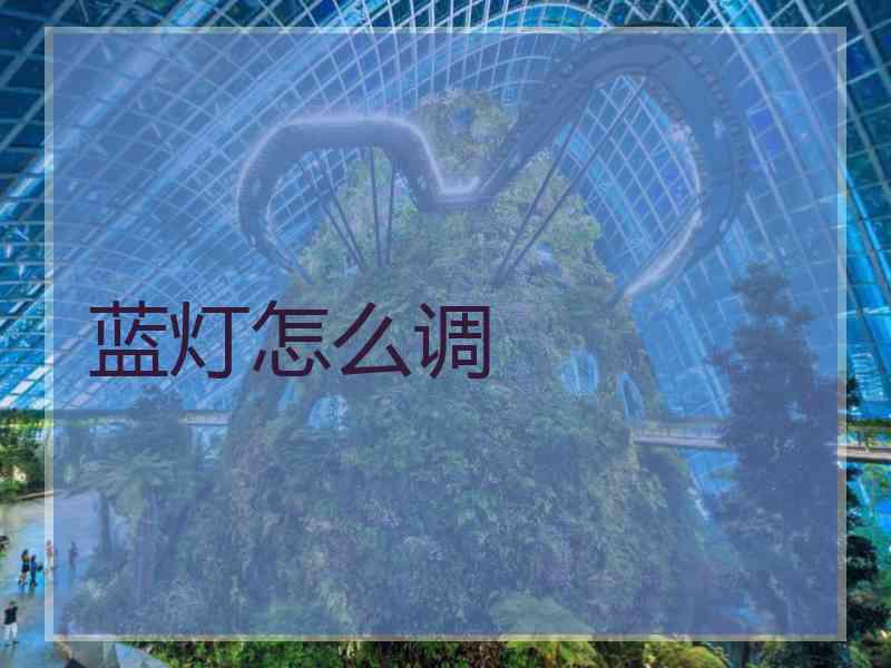 蓝灯怎么调