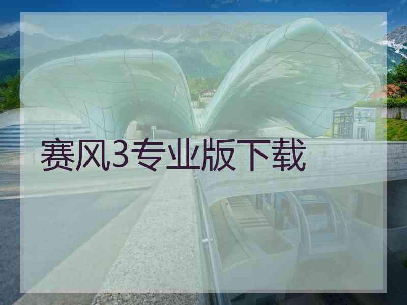 赛风3专业版下载