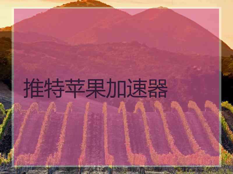推特苹果加速器