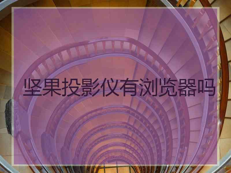 坚果投影仪有浏览器吗