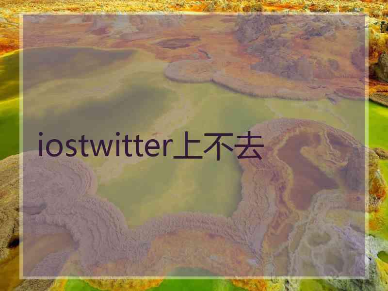 iostwitter上不去