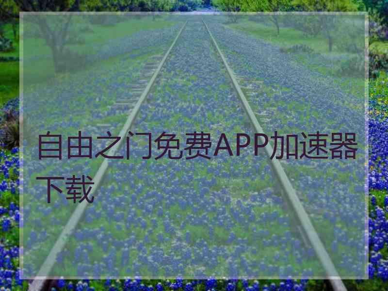 自由之门免费APP加速器下载