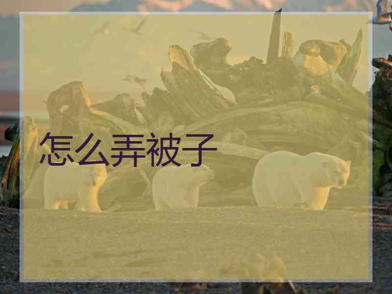 怎么弄被子