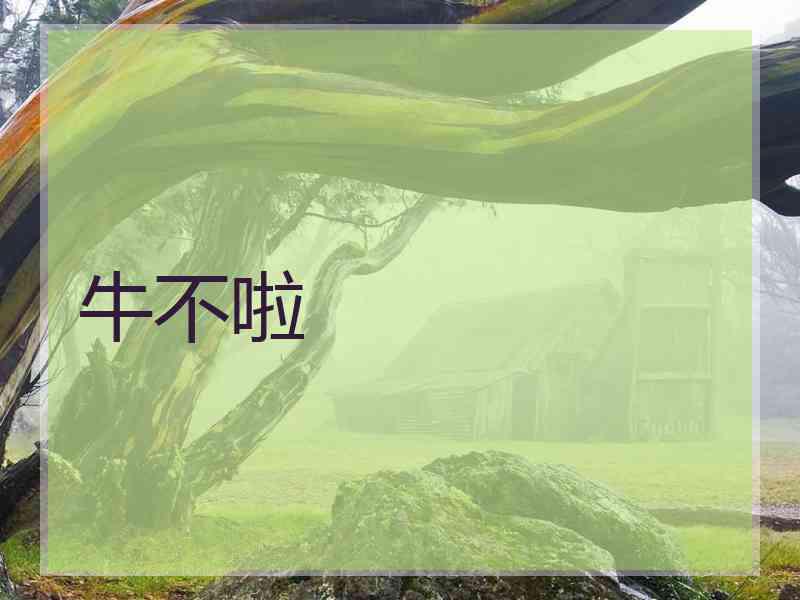 牛不啦