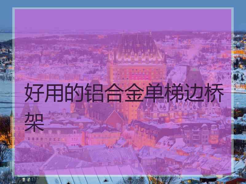 好用的铝合金单梯边桥架