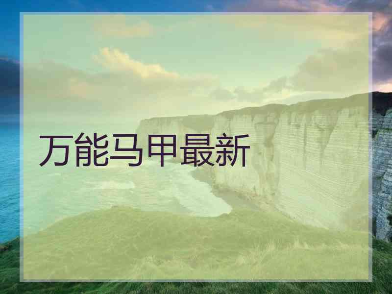 万能马甲最新