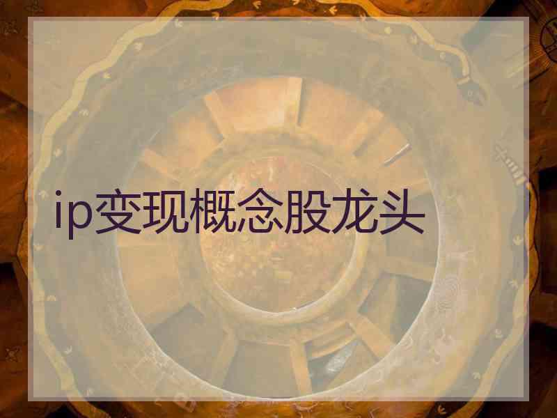 ip变现概念股龙头