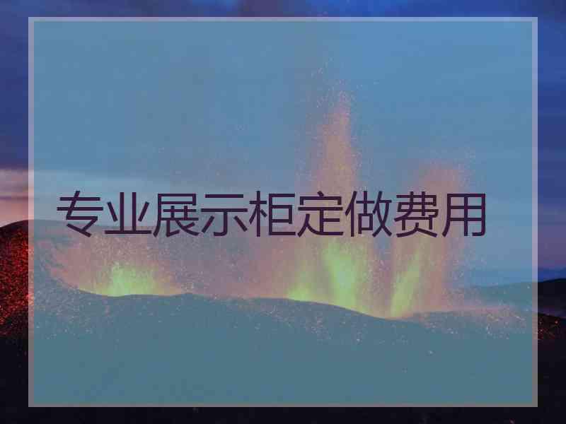 专业展示柜定做费用