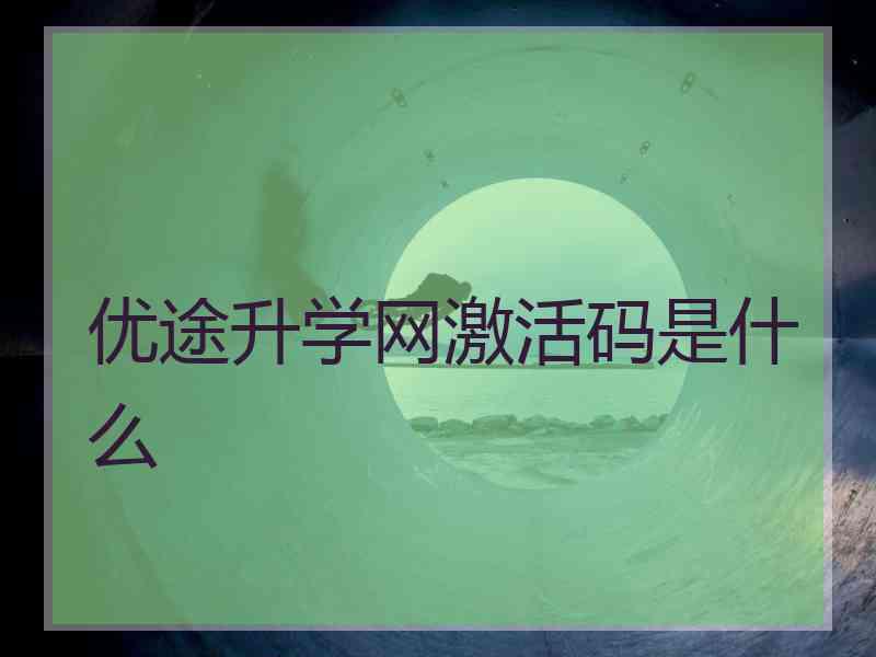 优途升学网激活码是什么