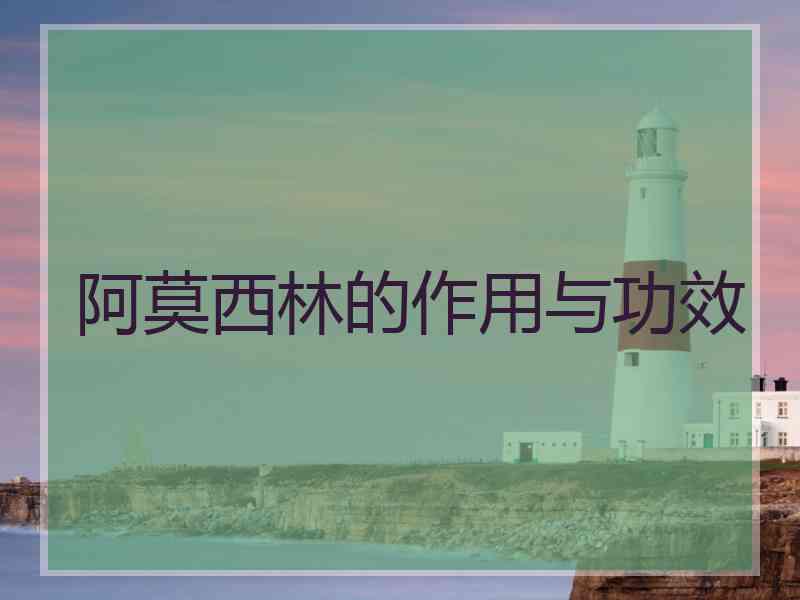 阿莫西林的作用与功效