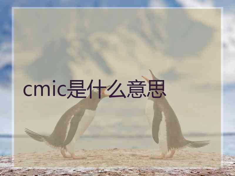 cmic是什么意思