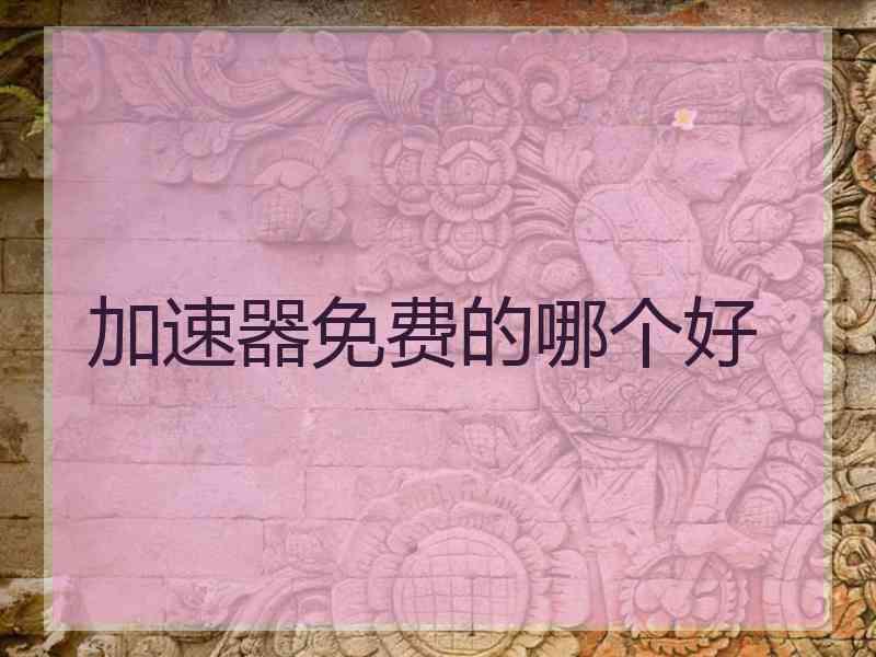 加速器免费的哪个好