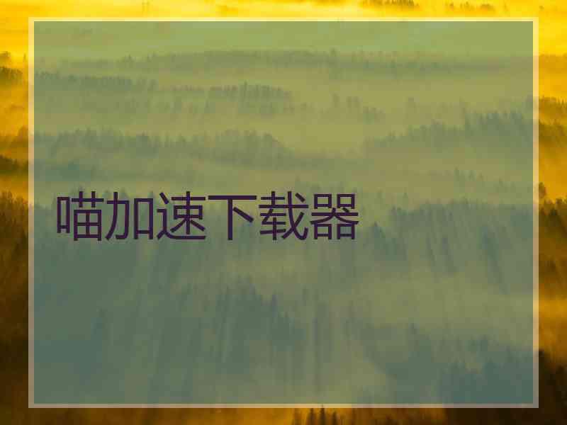 喵加速下载器