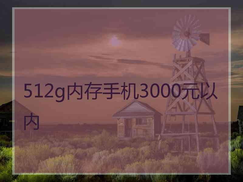 512g内存手机3000元以内