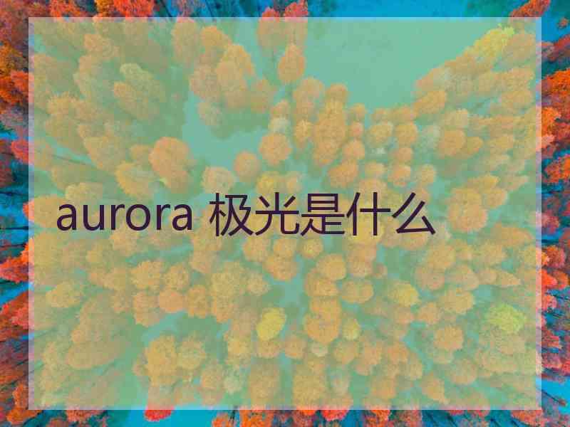 aurora 极光是什么
